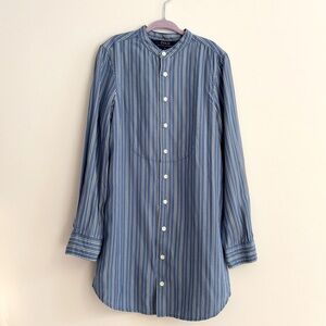 Ralph Lauren, Kids stripe button up tunic long shirt, Girls 8